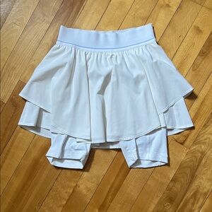 lululemon athletica White Layered Skort with Built-In Shorts
